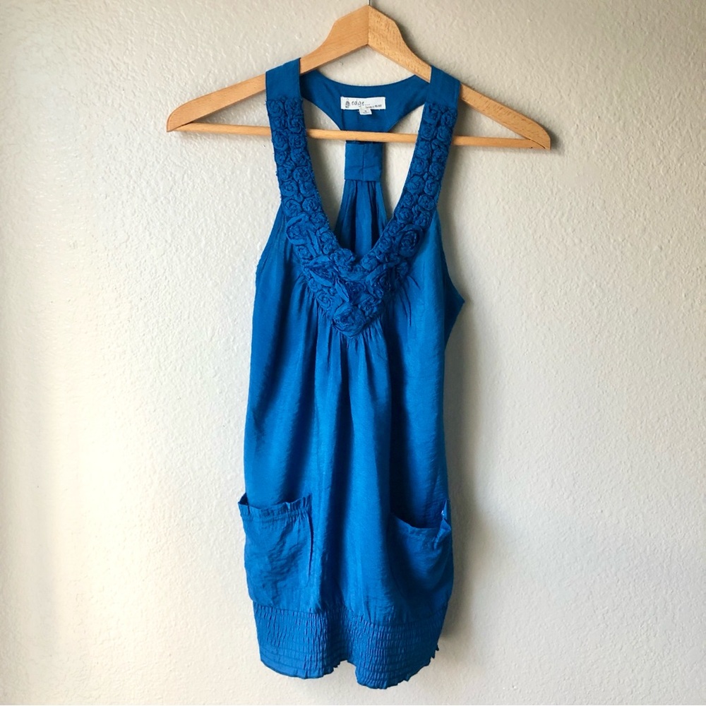 Edge Vibrant Blue Racerback Top